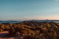 View of La Maddalena island from Caprera Island