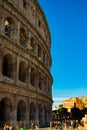 Views of Roman Coliseum, Roman Colosseum, Rome, Lazio. Italy Royalty Free Stock Photo