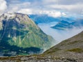 Views from Romsdalseggen trail in Norway