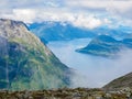 Views from Romsdalseggen trail in Norway