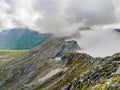 Views from Romsdalseggen trail in Norway