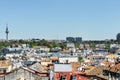 Views of the rooftops, the Retiro Park