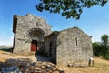 Views of San Salvador church in medieval walled village near Carrazeda de Ansiaes, Portugal Royalty Free Stock Photo