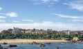 Views of Santander city and Sardinero beach, Cantabria, Spain.