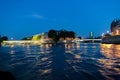 Views from the Seine rive and Saint Agoustin island at night