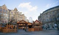 Views of Sheffield City Centre at Christmas time with the Alpine Bar Royalty Free Stock Photo