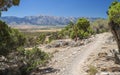 Views of the Sierra Nevada from the Pinyon Trail Royalty Free Stock Photo