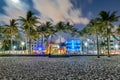 Views of the South Beach skyline Royalty Free Stock Photo