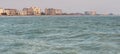 Views of the south jetty at sunset in Venice Florida Royalty Free Stock Photo