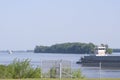 View at Newburgh Lock and Dam on the Ohio River, Newburgh, Indiana Royalty Free Stock Photo