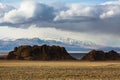 Views of the steppe and mountains of Western Mongolia. Travel.