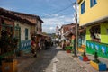 views of the streets of the city of guatape