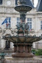 Views of streets and houses of Limoges town, Haute-Vienne department, France with famous porcelain and leather industry Royalty Free Stock Photo