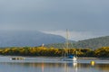 Sunrise over the falls of Lora Royalty Free Stock Photo