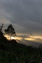 Views during sunset from Phanoen Thung Camp,Kaeng Krachan National Park,Phetchaburi Province,Thailand.