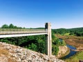 The views of Thomaston Dam and portions of the Naugatuck River Valley Royalty Free Stock Photo