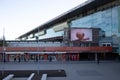 Views of Tiburtina train subway station Rome, Italy Royalty Free Stock Photo