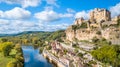 Countryside town of stone houses in france Royalty Free Stock Photo