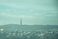 Views to Bratislava transmitter Kamzik Royalty Free Stock Photo