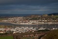 Views to Deganwy and Conwy Marina Royalty Free Stock Photo