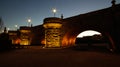 Views of Toledo Bridge, Puente de Toledo in Spanish, over Manzanares River, Madrid, Spain Royalty Free Stock Photo