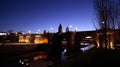 Views of Toledo Bridge, Puente de Toledo in Spanish, over Manzanares River, Madrid, Spain Royalty Free Stock Photo