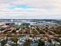 The views from top of the Bunker Hill Monument in Boston Royalty Free Stock Photo