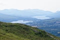 Views towards Fort William from Ben Nevis - Scotland Royalty Free Stock Photo