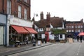 Views of the town centre in St Albans, Hertfordshire in the UK