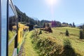 Views from train heading for Kleine Scheidegg