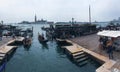 Views of Venice from one of its bridges near San Marcos Square, in front of the island of San Giorgio