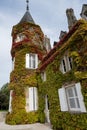 Views of wine domain or chateau in Haut-Medoc red wine making region, Margaux village, Bordeaux, left bank of Gironde Estuary, Royalty Free Stock Photo