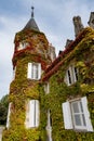 Views of wine domain or chateau in Haut-Medoc red wine making region, Margaux village, Bordeaux, left bank of Gironde Estuary, Royalty Free Stock Photo