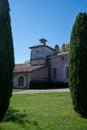 Wine tasting in old wine domain, Saint Estephe village, Haut-Medoc vineyards in Bordeaux, left bank of Gironde Estuary, France,