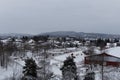 Views of the winter city of Oslo. Norway. - 01.2018