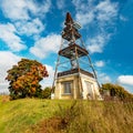 Viewtower Cizovka. Fourty metres high trip target with glassy view platform