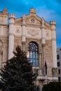 Vigado Concert Hall facade on Danube Promenade in Budapest