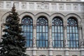 Vigado Concert Hall facade on Danube Promenade in Budapest