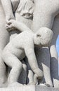 Vigeland park, Oslo, Norway, detail of sculpture with a boy raising the snake.