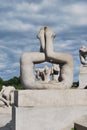 Vigeland Park in Oslo. Norway. Sculptures 1. Royalty Free Stock Photo