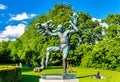 Vigeland sculpture installations in Frogner Park - Oslo Royalty Free Stock Photo