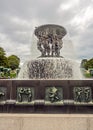 Vigeland Sculpture Park - Frogner Park. Sculpture Fountain Royalty Free Stock Photo