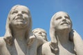 Vigeland sculpture - smiling girls Royalty Free Stock Photo