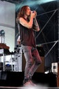 Incubus,Brandon Boyd, during the concert