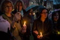 Vigil for Newtown shooting victims.