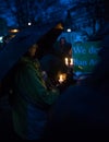 Vigil for Newtown shooting victims.