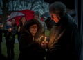 Vigil for Newtown shooting victims.