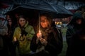 Vigil for Newtown shooting victims.