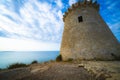 Old Vigilance Tower in Santa Pola on top of the mountain with amazing sea views