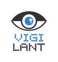 Vigilant eye symbol Royalty Free Stock Photo
